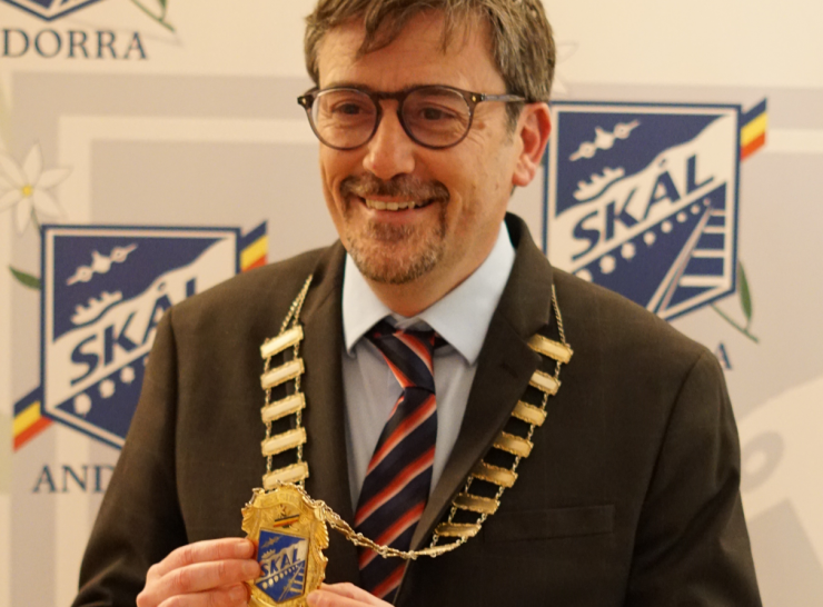 El nou president de Skål Club d’Andorra, Quim Barceló.
 